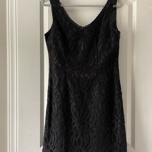 Womens black lace dress